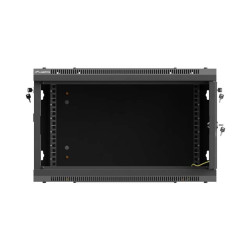 LANBERG NÁSTENNÁ INŠTALAČNÁ SKRIŇA 19'' 6U 600X600 ČIERNE PERFOROVANÉ DVERE (PLOCHÉ BALENIE)