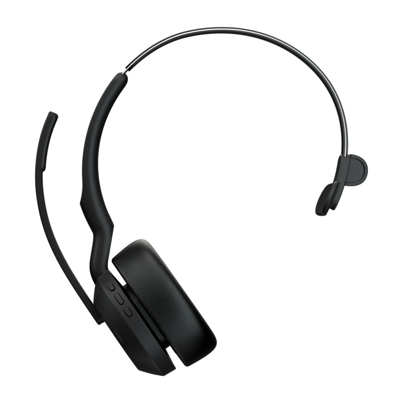 Jabra Evolve2 55/Mono/ANC/USB/BT-USB/Bezdrať/MS/Stand/Čierna