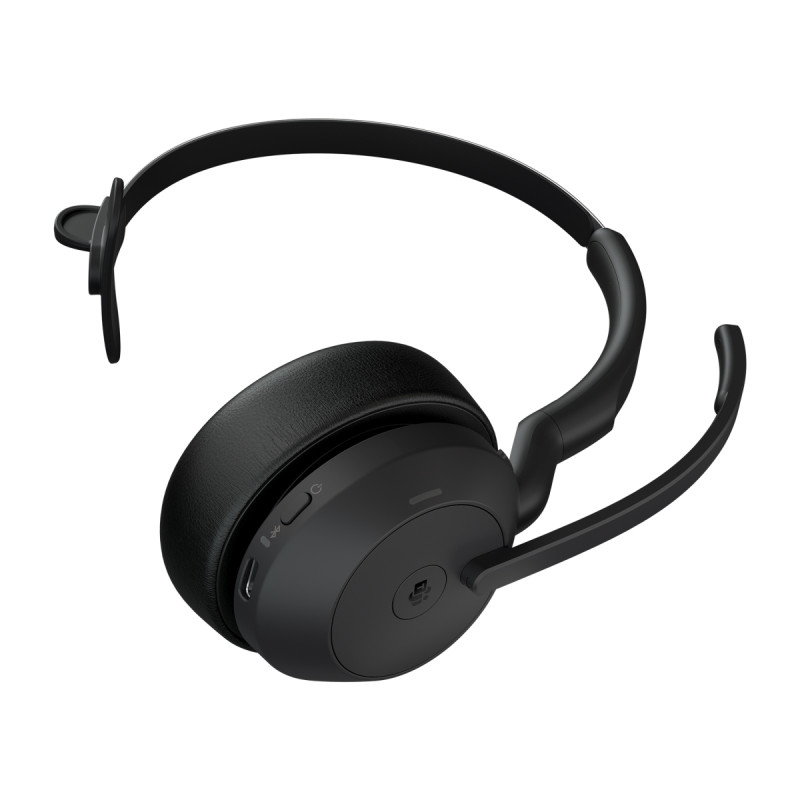 Jabra Evolve2 55/Mono/ANC/USB/BT-USB/Bezdrať/MS/Stand/Čierna