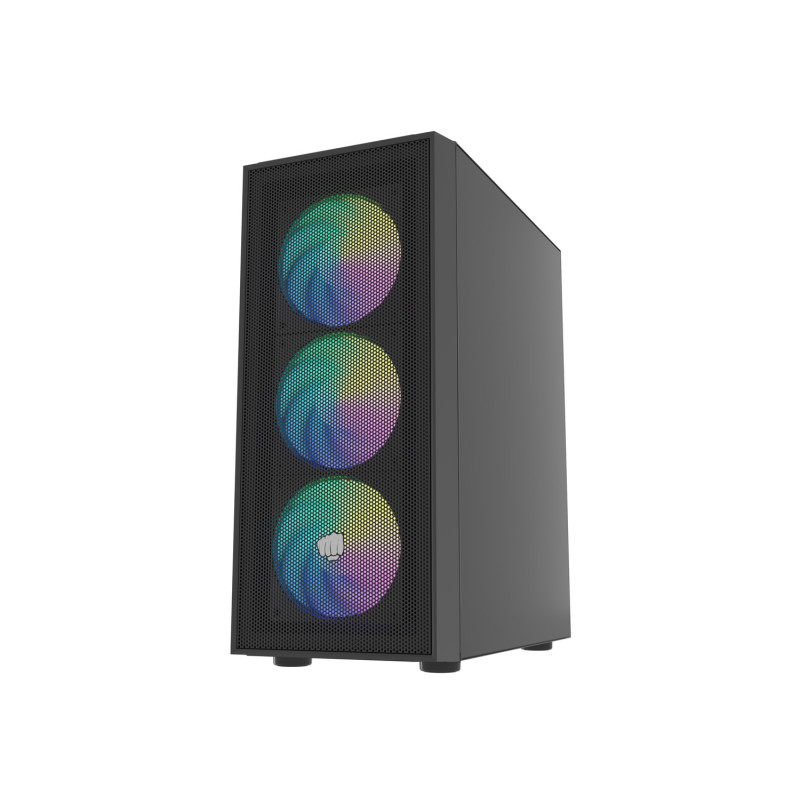 GENESIS - PC skriňa Fury SHOBO SH8F, ARGB, Midi Tower, Čierna