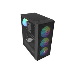 GENESIS - PC skriňa Fury SHOBO SH8F, ARGB, Midi Tower, Čierna