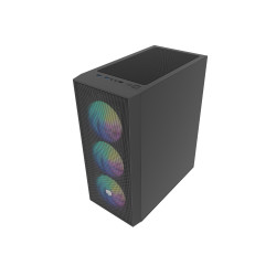 GENESIS - PC skriňa Fury SHOBO SH8F, ARGB, Midi Tower, Čierna