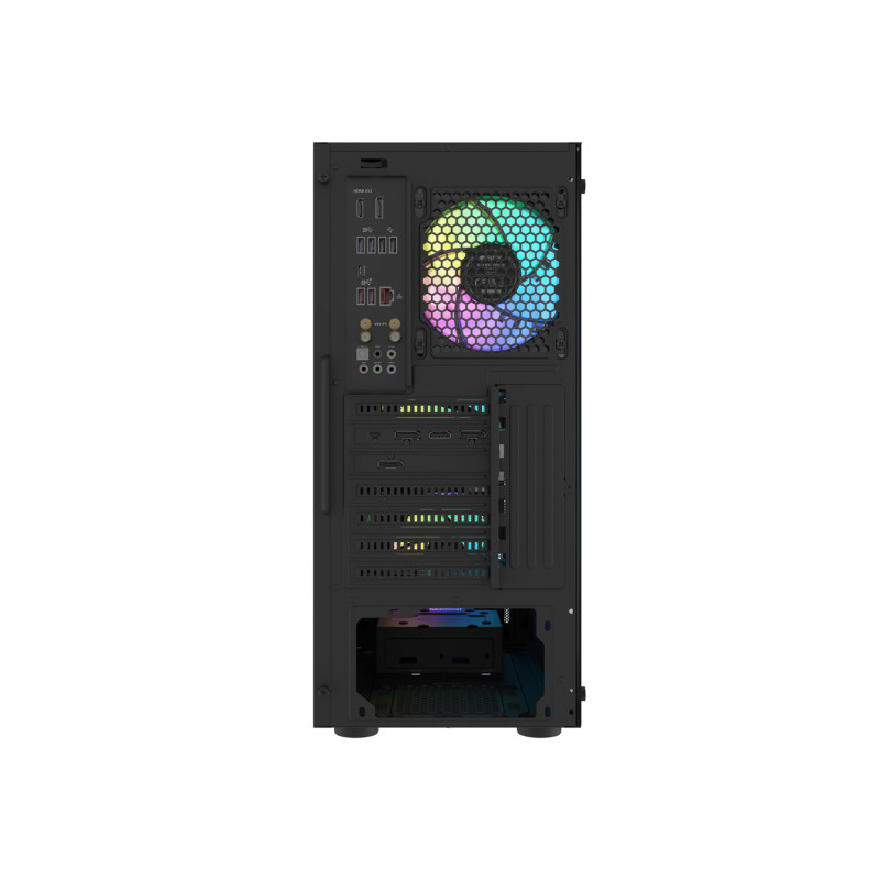 GENESIS - PC skriňa Fury SHOBO SH8F, ARGB, Midi Tower, Čierna