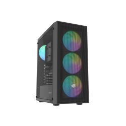 GENESIS - PC skriňa Fury SHOBO SH8F, ARGB, Midi Tower, Čierna