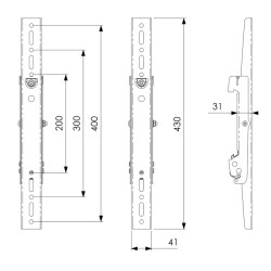 VOGELS - Vogel´s Svislé ramená Connect -it PFS 3204,
