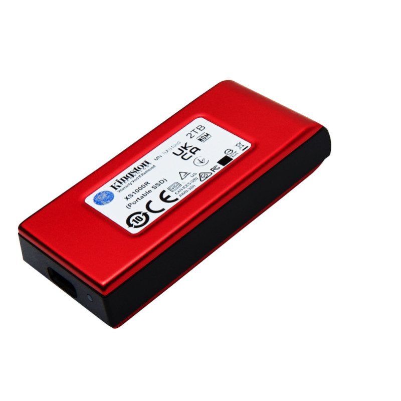 Kingston XS1000/2TB/SSD/Externý/Červená/5R