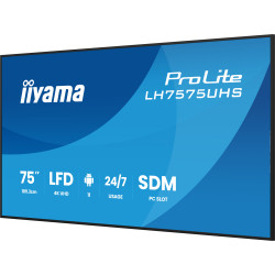75'' iiyama LH7575UHS-B2AG: IPS, 4K UHD, Android, 24/7