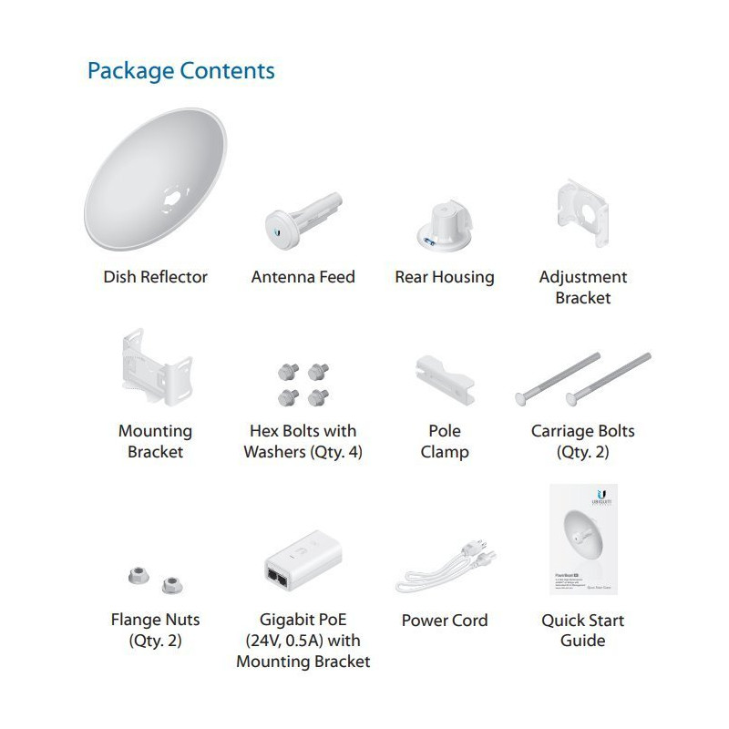Ubiquiti PowerBeam 2AC, 2.4GHz MIMO, 18dBi