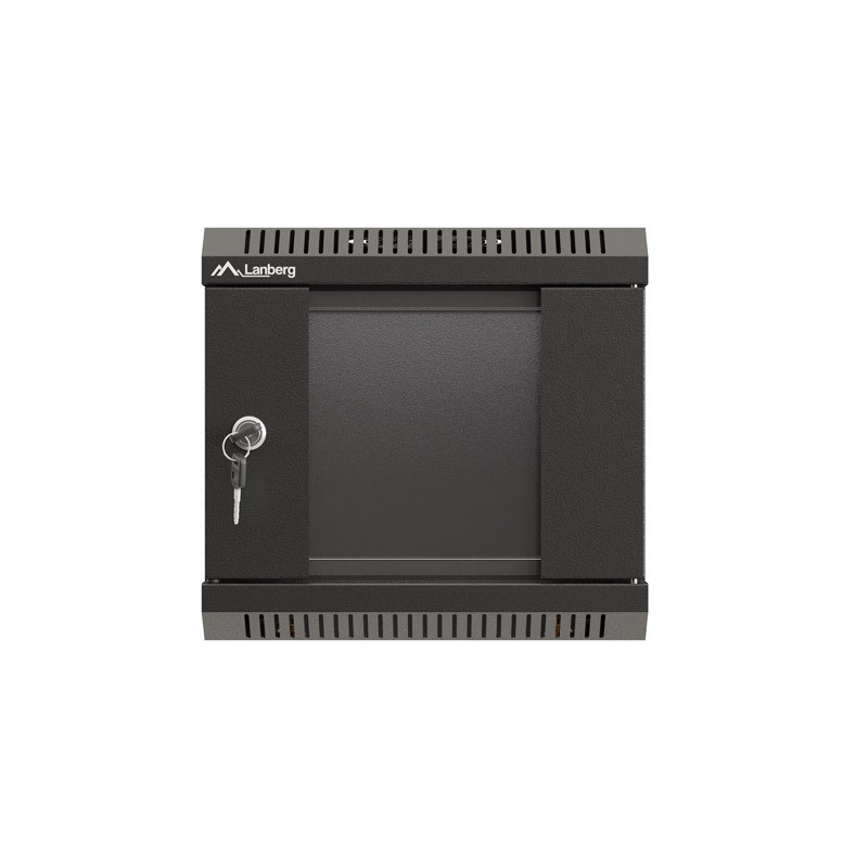 LANBERG RACKOVÁ SKRIŇA 10'' NÁSTENNÁ 4U/300X300 (FLAT PACK) S PRESKLENÝMI DVERMI ČIERNA