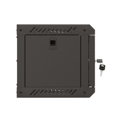 LANBERG RACKOVÁ SKRIŇA 10'' NÁSTENNÁ 4U/300X300 (FLAT PACK) S PRESKLENÝMI DVERMI ČIERNA