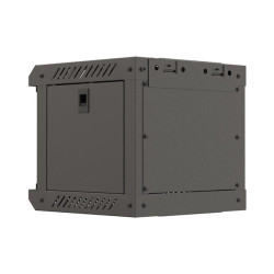 LANBERG RACKOVÁ SKRIŇA 10'' NÁSTENNÁ 4U/300X300 (FLAT PACK) S PRESKLENÝMI DVERMI ČIERNA