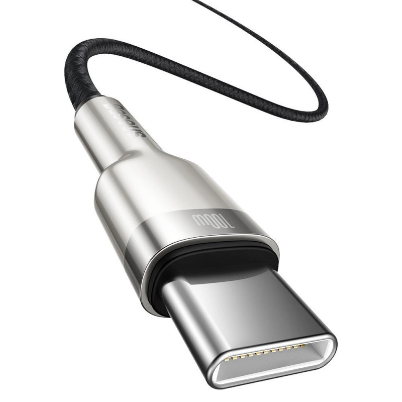 NONAME - Baseus Dátový kábel Cafule USB-C/USB-C 1m 100W (20V 5A) čierny