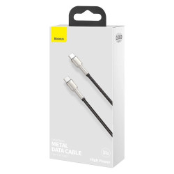 NONAME - Baseus Dátový kábel Cafule USB-C/USB-C 1m 100W (20V 5A) čierny