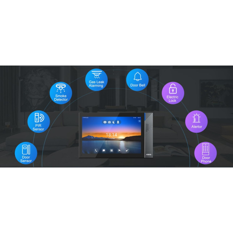 GRANDSTREAM - Fanvil i57A SIP Android vnútorná dotyková stanica, 10.1'' displ., 2SIP, WiFi, BT, 3rd app