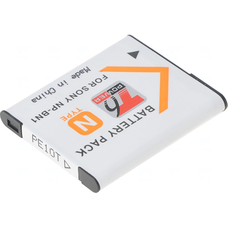 Batéria T6 Power Sony NP-BN1, 600mAh, 2,2Wh, sivá