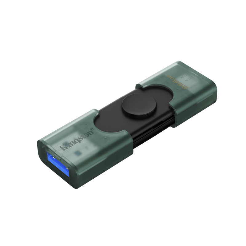 KINGSTON - DataTraveler Duo G2/256GB/USB 3.2/USB-A + USB-C/Zelená