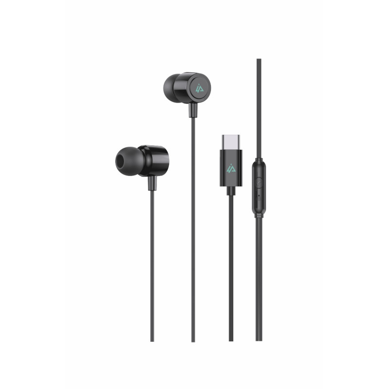 DRÔTOVÉ SLÚCHADLÁ USB-C ČIERNA