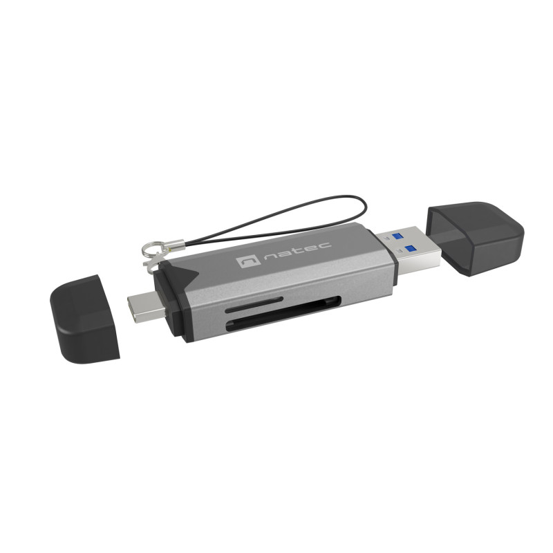 Čítačka kariet Natec SCARAB 3 USB-A + USB-C 3.1 GEN 1/microSD/microSDHC/microSDXC/SD/SDHC/SDXC/T-Flash