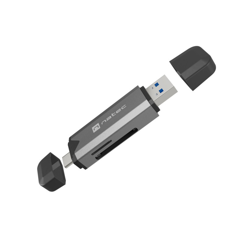 Čítačka kariet Natec SCARAB 3 USB-A + USB-C 3.1 GEN 1/microSD/microSDHC/microSDXC/SD/SDHC/SDXC/T-Flash