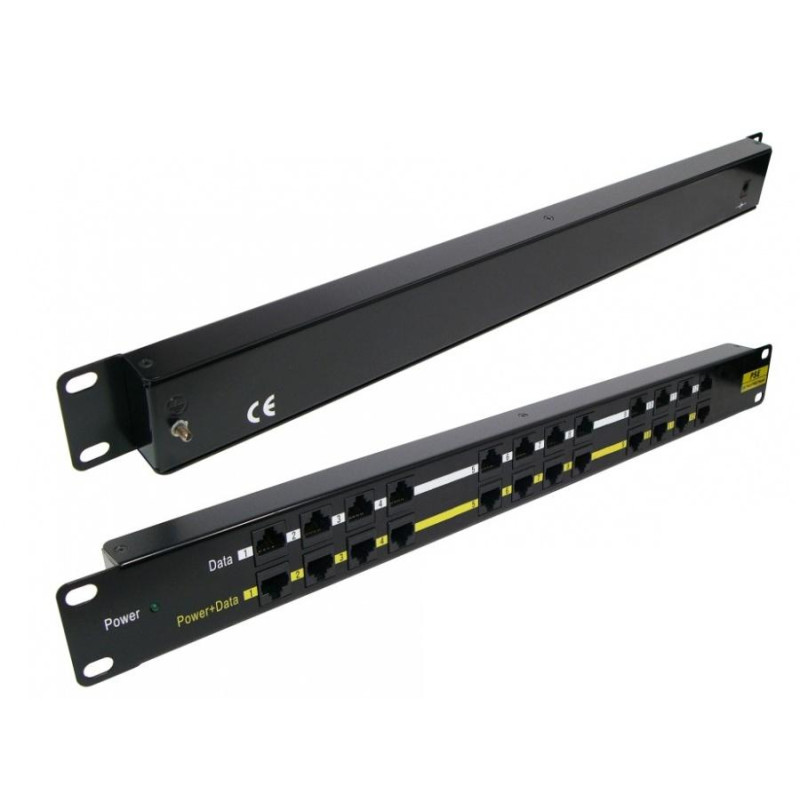 OEM - POE-PAN12, 12-portový pasívny POE panel