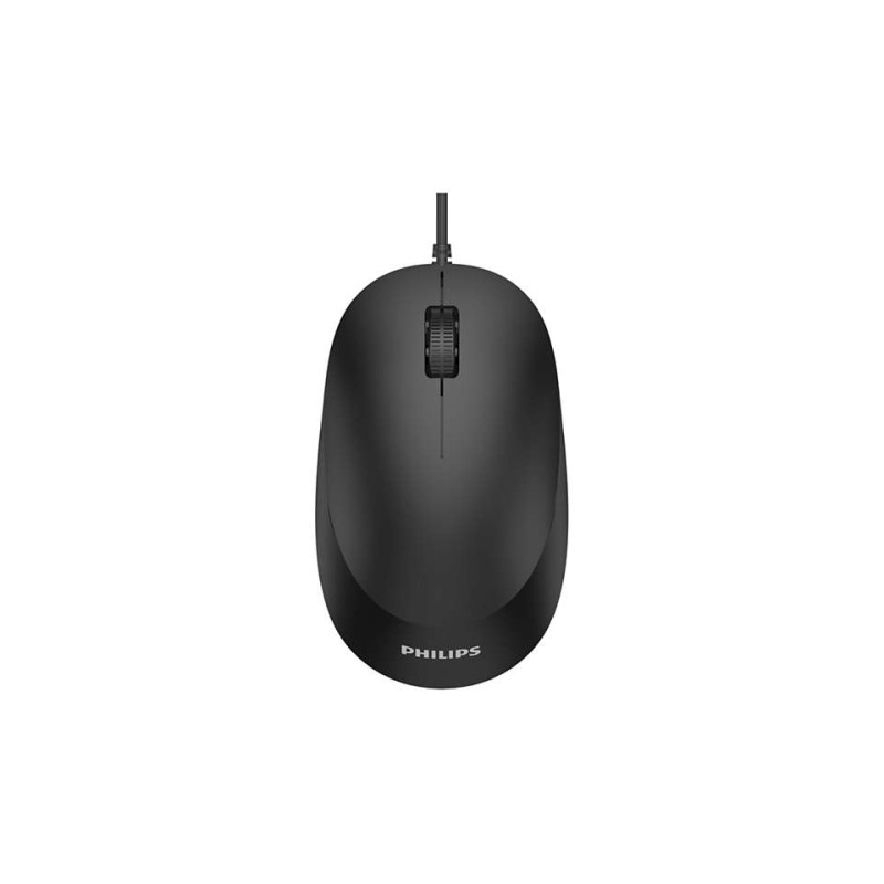 Philips SPK7207B/Kancelárska/Optická/1 600 DPI/Drôtová USB/Čierna