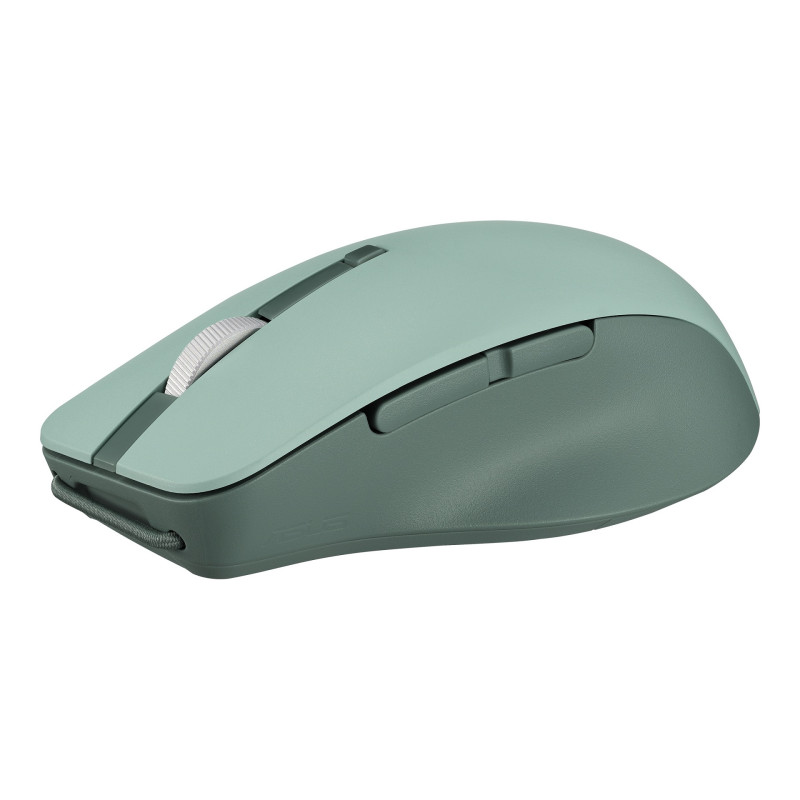 ASUS SmartO Mouse MD200 Silent Plus/Kancelárska/Optická/Pre pravákov/4 200 DPI/USB+BT/Zelená