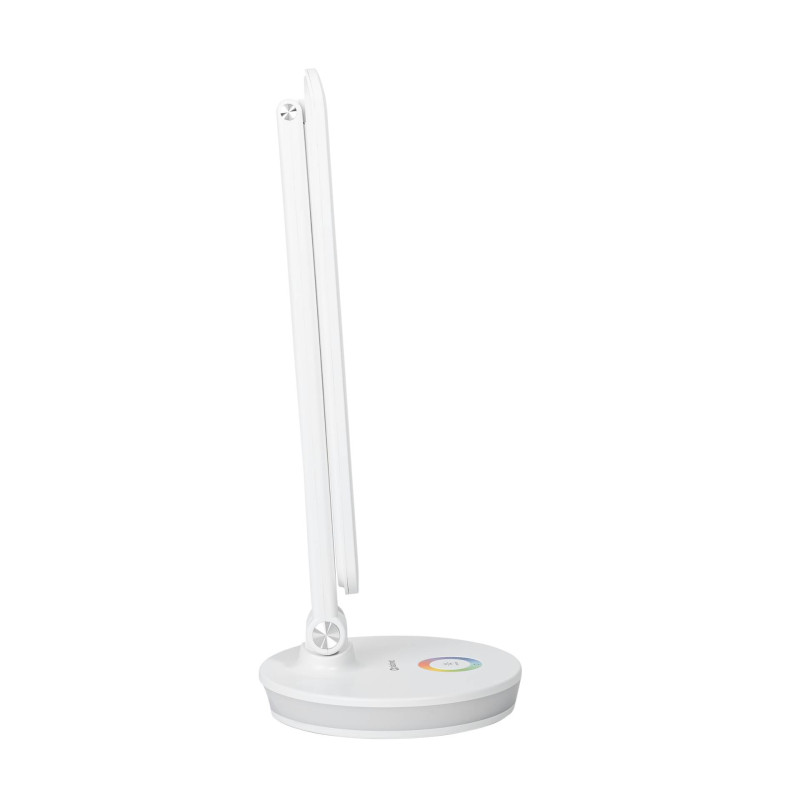FELLOWES - Platinet PDL400RGBW stolná LED lampa 12W stmievateľná, dotykové ovládanie, USB port, biela