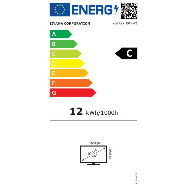 iiyama ProLite/XB2497HSU-W1/23,8''/IPS/FHD/120Hz/4ms/Biela/5R