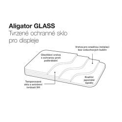 Aligator tvrdené sklo GLASS Aligator RX850