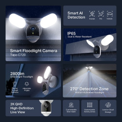 TP-LINK - Tapo C720 Smart WiFi Cam s osvetlením