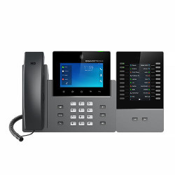 Grandstream GXV3450 SIP video telefón, 5'' IPS bar.dot.displ., 16 SIP účty, Android11, WiFi, BT, PoE+