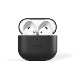 Epico kožené Puzdro pre AirPods 4/4 s ANC - čierna
