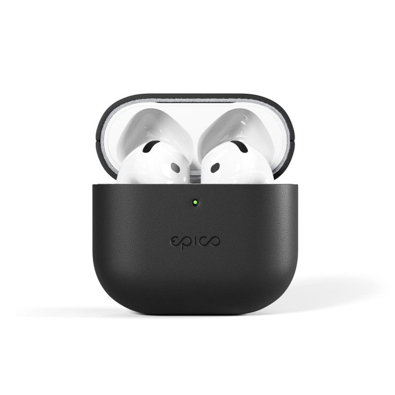 Epico kožené Puzdro pre AirPods 4/4 s ANC - čierna