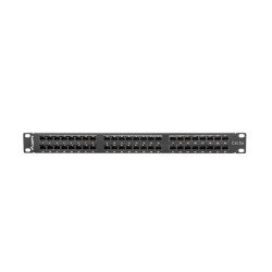 LANBERG PATCH PANEL 48 PORTOV 1U 19'' CAT.5E UTP ČIERNY