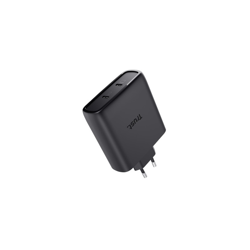 TRUST MAXO 100W 2P USB-C GAN CHARGER BLK