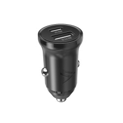 AUTONABÍJAČKA CL-03, PD, 20W, USB-C + USB-A ČIERNA