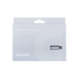 Kabel AVACOM TPC-100S USB - USB Type-C, 100cm, striebra