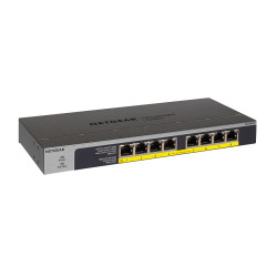 NETGEAR 8-port 10/100/1000Mbps Gigabit Ethernet, Flexible PoE, GS108LP