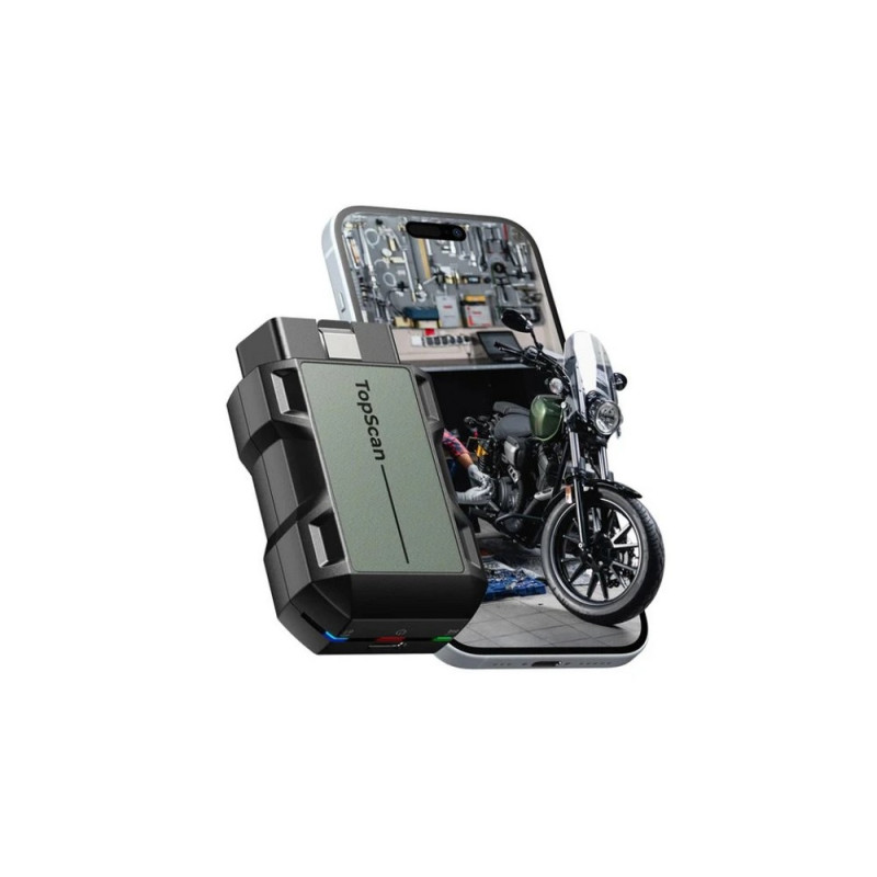 VIKING - TOPDON diagnostické zariadenie TopScan Moto/ Bluetooth/ iOS/ Android/ Detekcia softvéru a hardvéru chyb