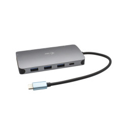 i-tec USB-C Metal Nano Dock HDMI/VGA s LAN, Power Delivery 100 W + zdroj 100W