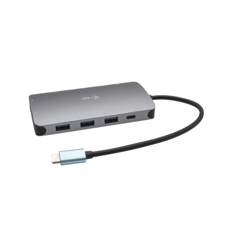 i-tec USB-C Metal Nano Dock HDMI/VGA s LAN, Power Delivery 100 W + zdroj 100W