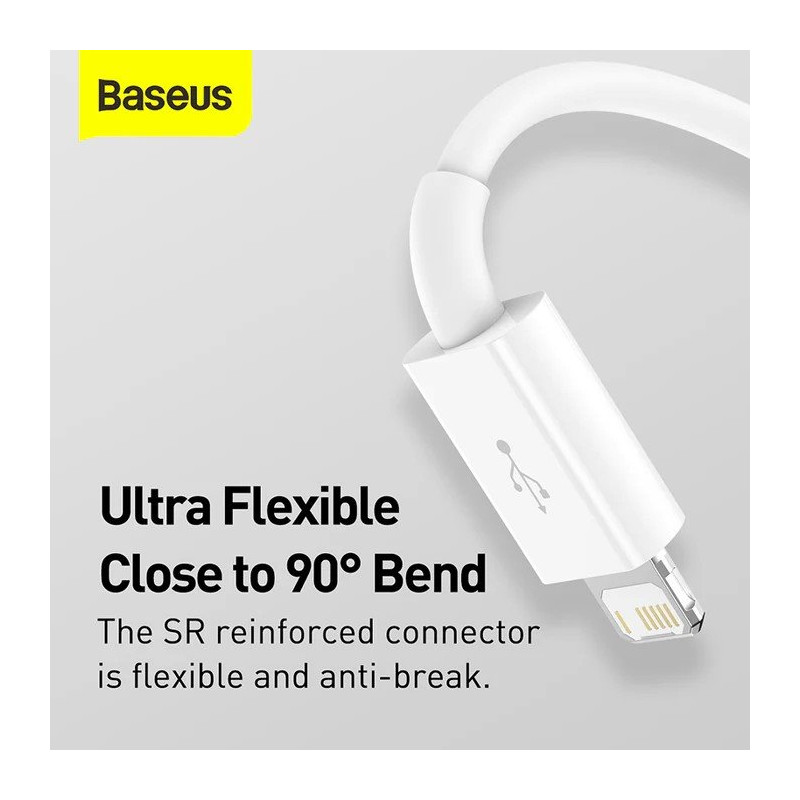 NONAME - Baseus Superior Series Fast Charging Dátový Kabel USB-A - USB-C/microUSB/Lightning 3.5A 0.5m Stellar