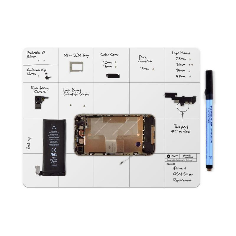NONAME - iFixit Magnetic Project Mat Pro, 203.2 x 2.7 x 254 mm, magnetická podložka