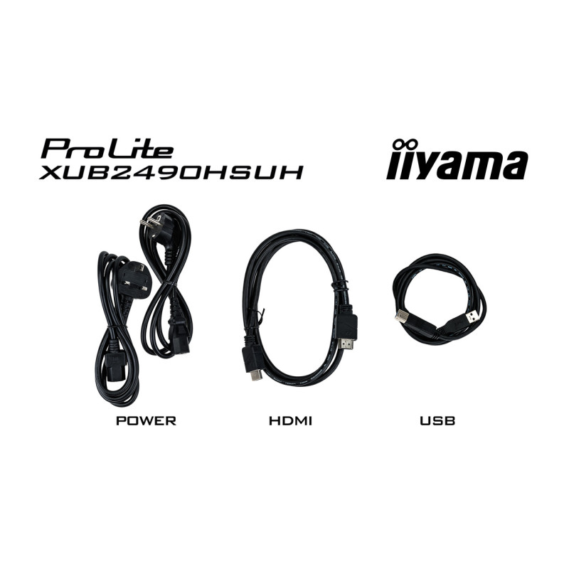 iiyama ProLite/XUB2490HSUH-B2/23,8''/IPS/FHD/100Hz/4ms/Black/3R