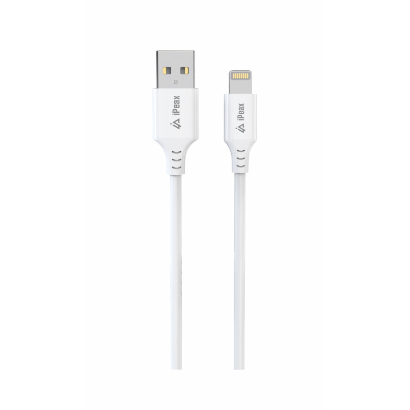 ER - TPU KÁBEL USB-A / LIGHTNING 1,5M, USB 2.0 BIELÝ