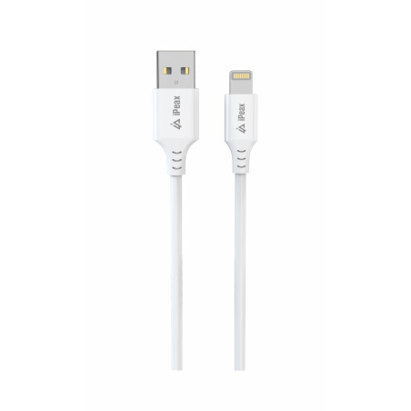 ER - TPU KÁBEL USB-A / LIGHTNING 1,5M, USB 2.0 BIELÝ