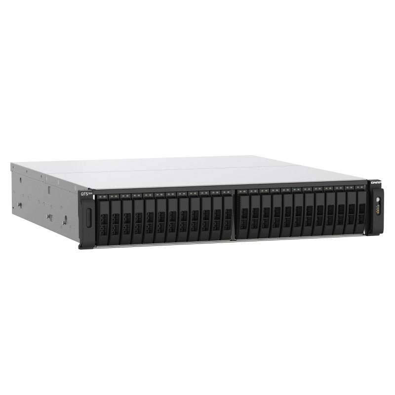 QNAP TS-h2490FU-7232P-32G (AMD EPYC, ZFS, 32GB ECC RAM, 24x 2,5'' U.2, 2x 2,5GbE, 4x 25Gb SFP28)
