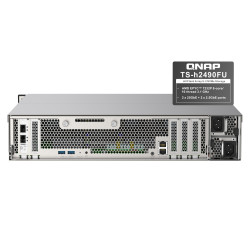 QNAP TS-h2490FU-7232P-32G (AMD EPYC, ZFS, 32GB ECC RAM, 24x 2,5'' U.2, 2x 2,5GbE, 4x 25Gb SFP28)