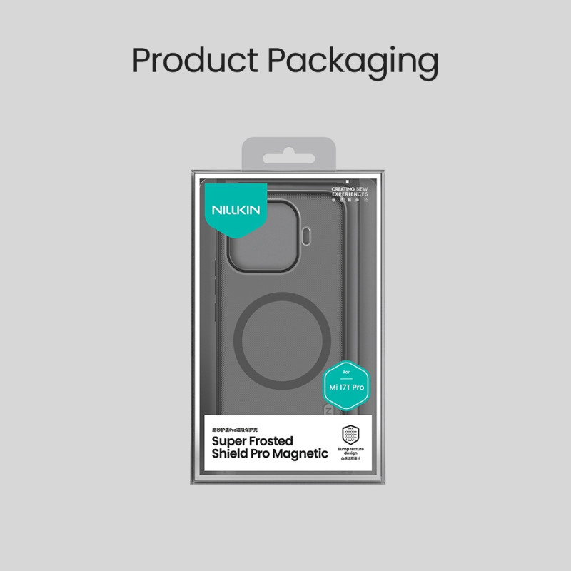 Nillkin Super Frosted PRE Magnetic Zadný Kryt pre Xiaomi 17T Pre Transparent Black