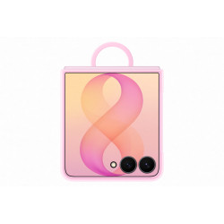 Samsung Silikonový magnetický kryt s držiakom na prst pre Galaxy Z Flip8, Pink